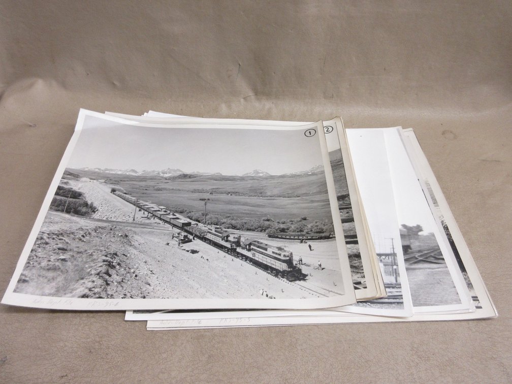 (14) Black and white train photographs and copies of photographs