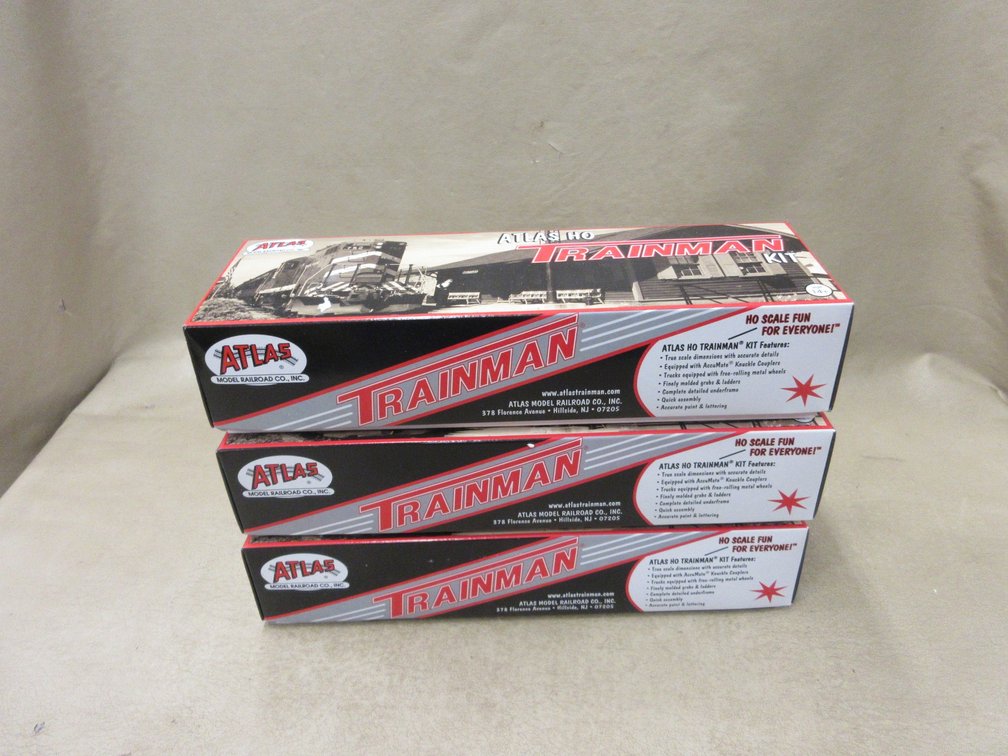 (3) Atlas Trainman HO scale Box cars