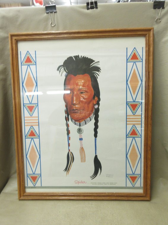 Framed Great Northern Railway "Spider" poster
