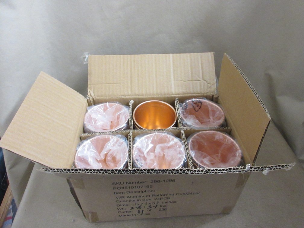 Case of (24) Woodford Reserve aluminum cups