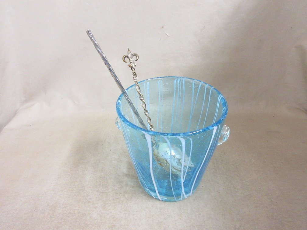 Art glass celery bowl