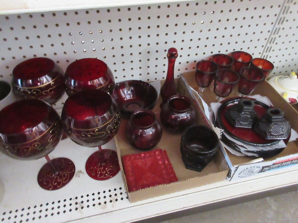 Ruby glassware group