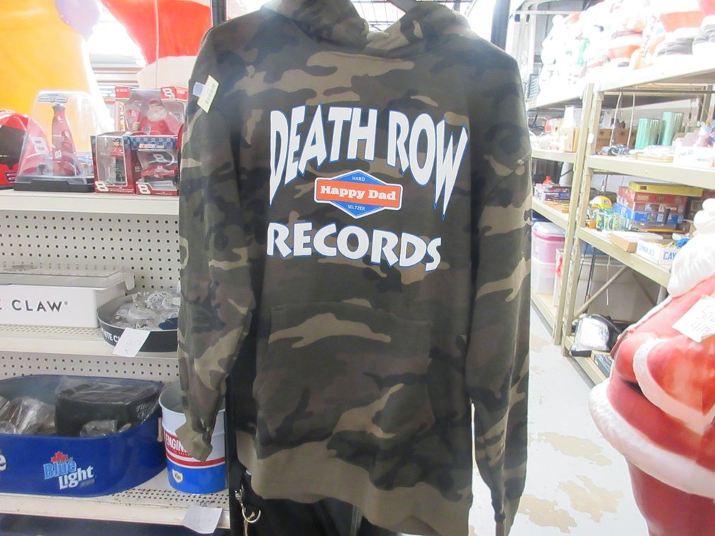 Happy Dad Death Row Records camo hooded sweat shirt