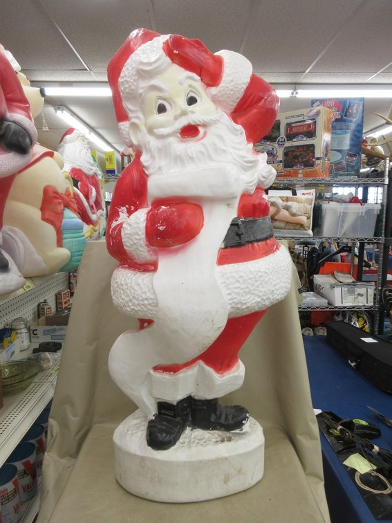 Blow mold Santa Claus