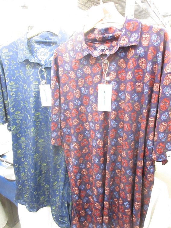 (2) Men's golf shirts