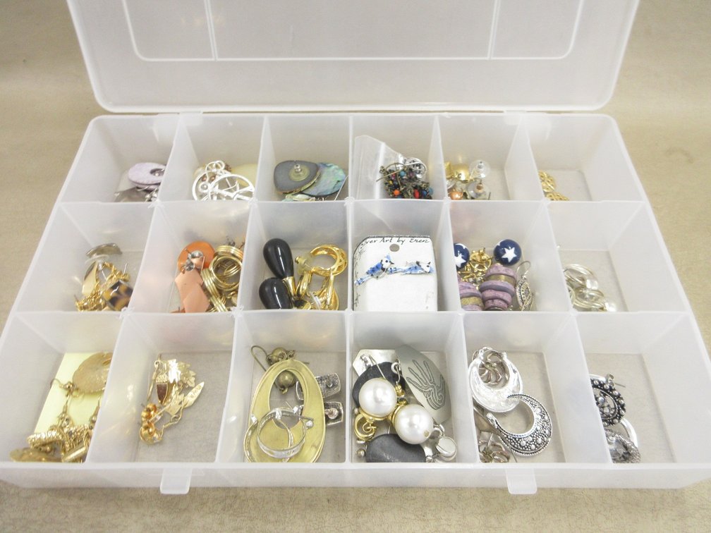 Box of pierced earrings