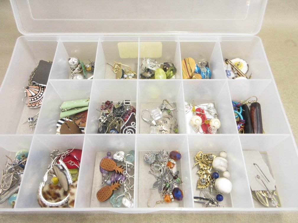Box of pierced earrings