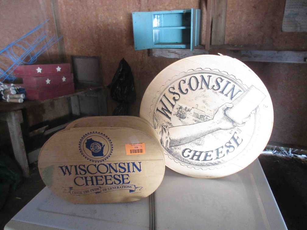 (2) Wood cheese boxes