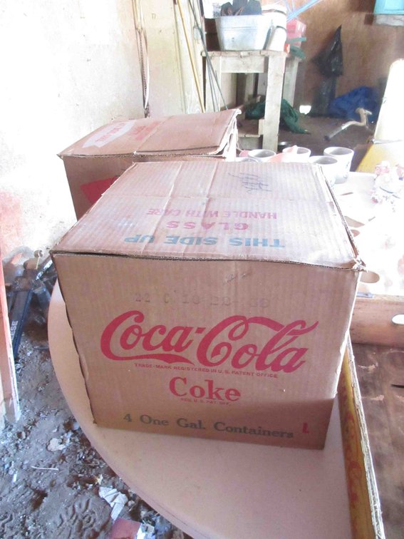 Coca Cola cardboard box