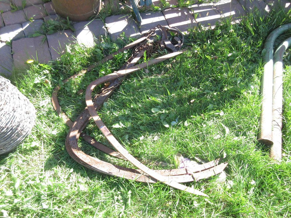 Set of bale carrier forks