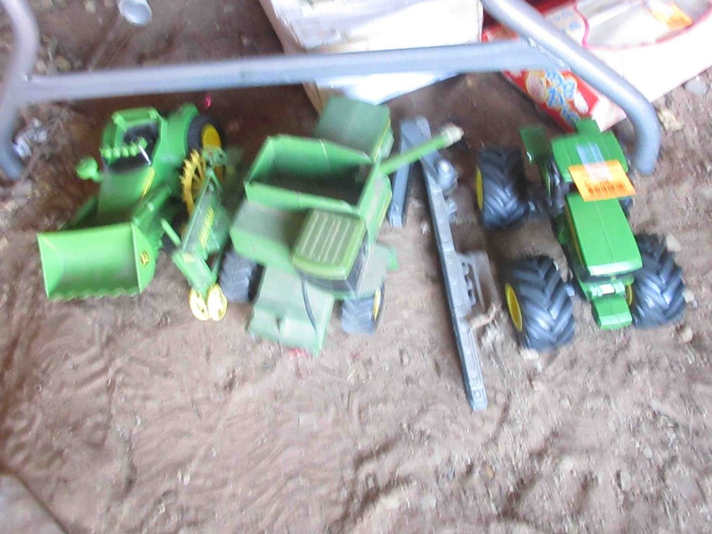 Group of farm toys