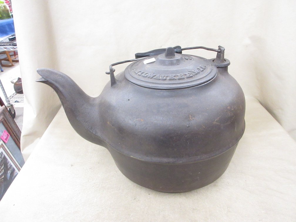 Geo.A. Abert cast iron tea kettle