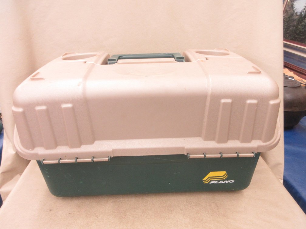 Plano 20"W tackle box with contents