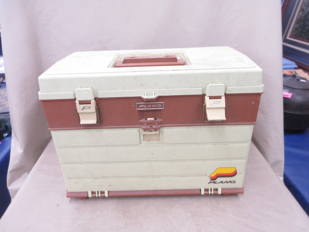 Plano 16"W tackle box with contents