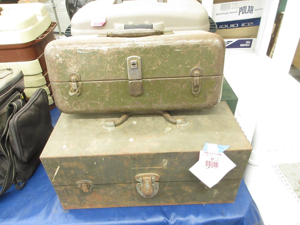 (3) Steel tackle boxes up to 19.5"W with contents
