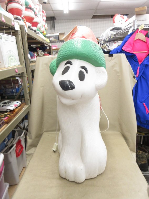 Blow Mold lighted polar bear