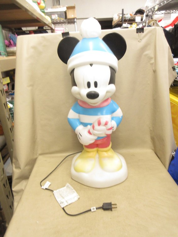 Blow Mold lighted Mickey Mouse in Sweater