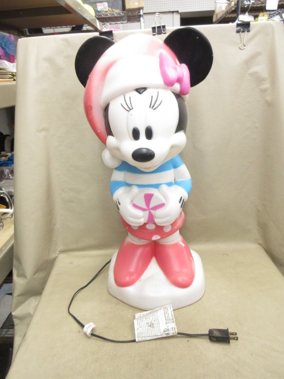 Blow Mold lighted Minnie Mouse