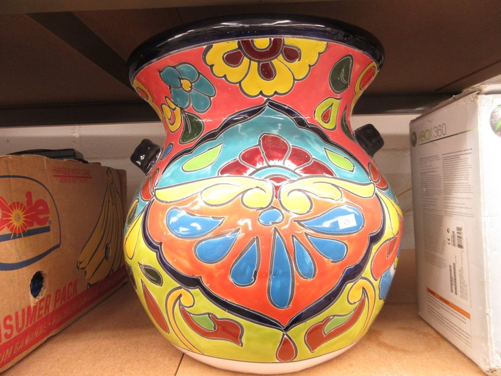 Painted Terra Cotta planter