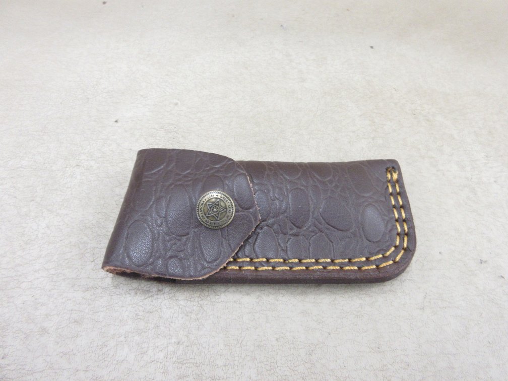 Custom-made Damascus pocket knife