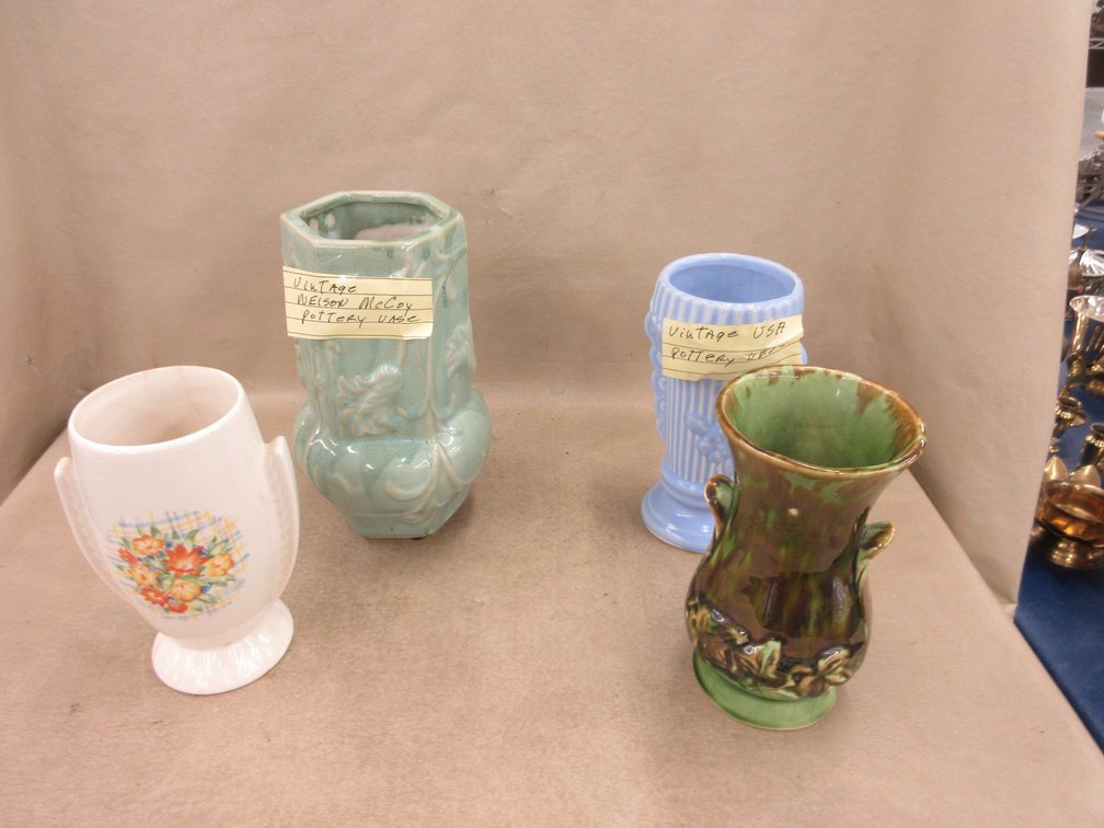 (4) Vintage ceramic vases