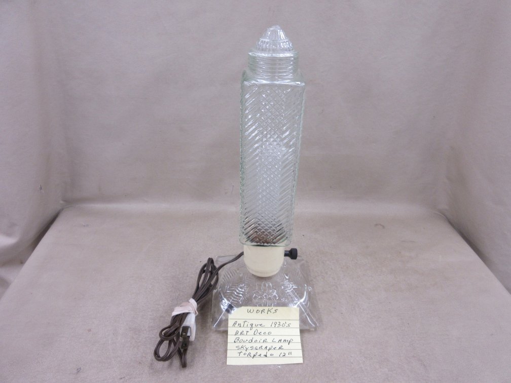 1930's Art DecoBudior Skyscraper Torpedo lamp
