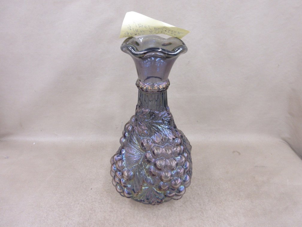 Imperial grape Carnival Glass decanter
