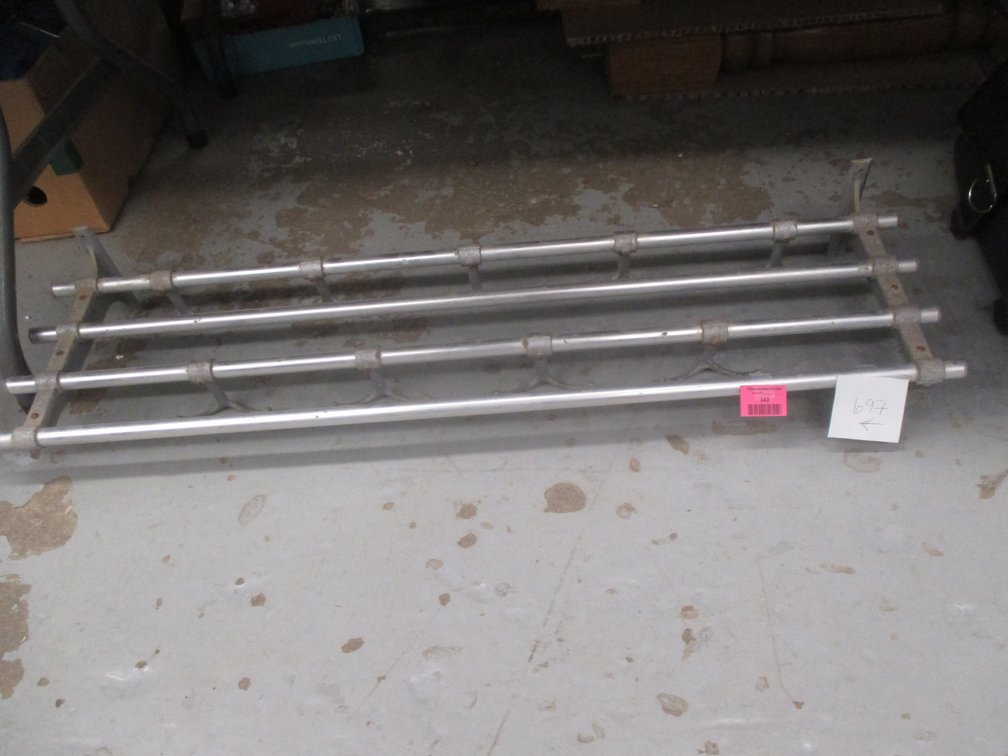Vintage aluminum coat rack