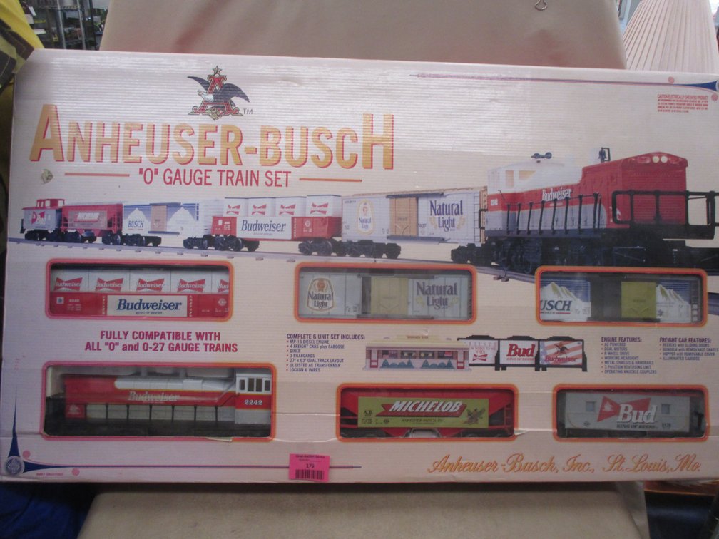 Anheuser-Busch "O" gauge train set