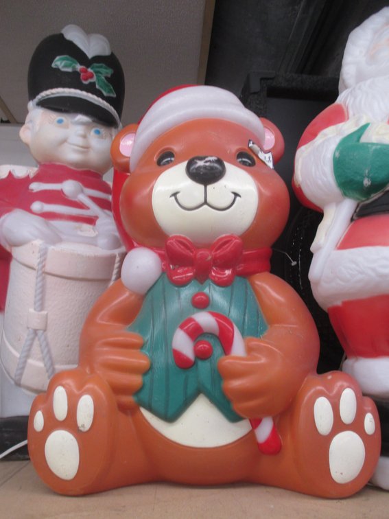 Blow Mold lighted Teddy Bear