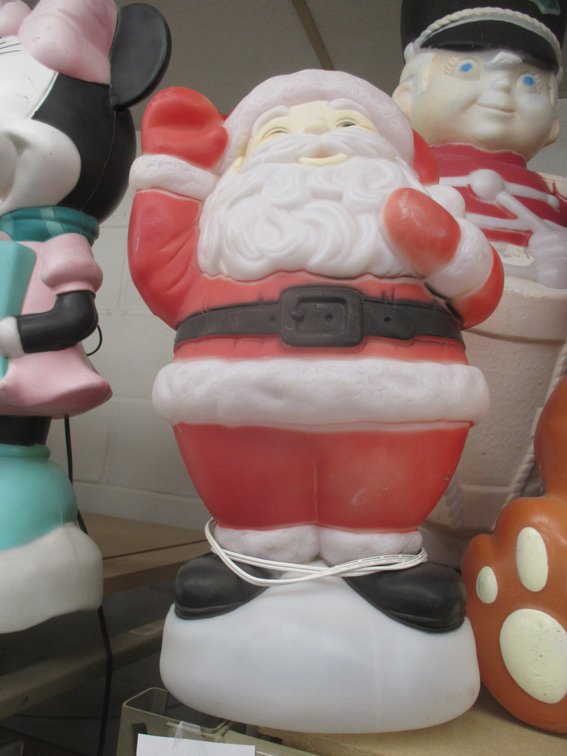 Blow Mold lighted Santa Claus