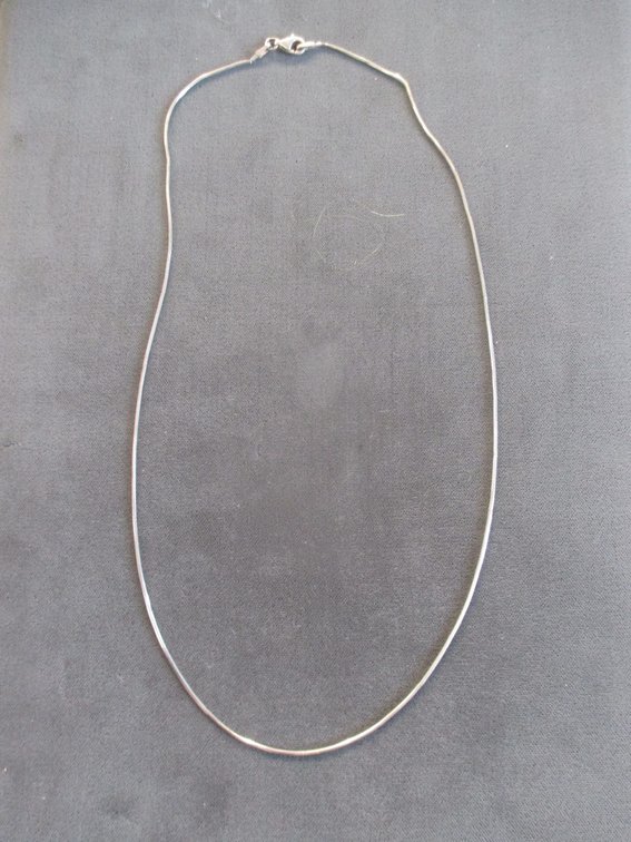 Sterling Silver smooth rope chin