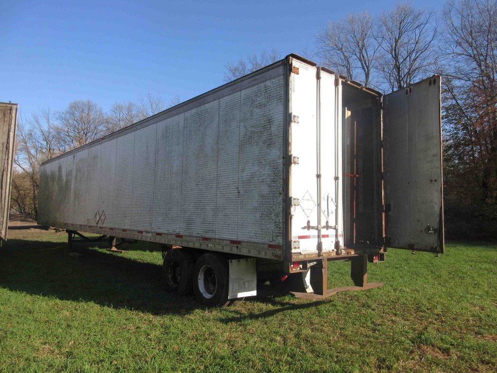 1988 Fruehauf 53ft semi trailer with contents (no title)