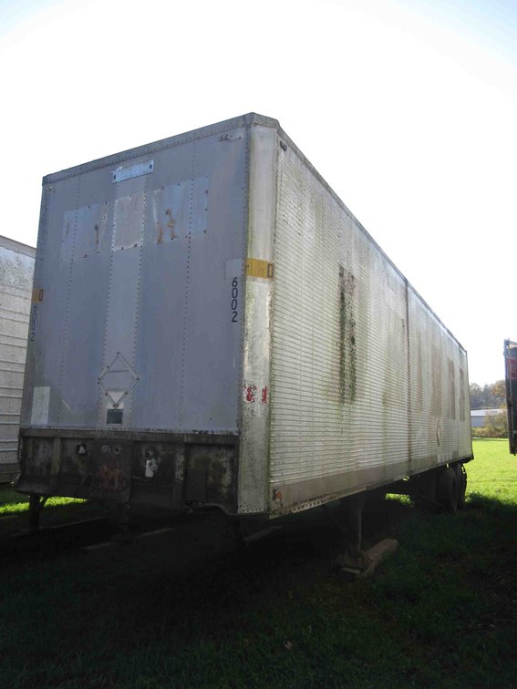 40ft Fruehauf semi trailer with contents (no title)