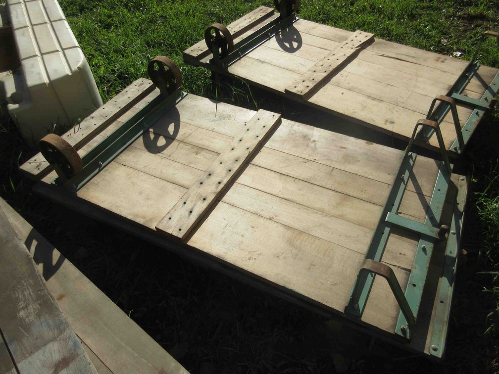 (2) 2-Wheel warehouse carts