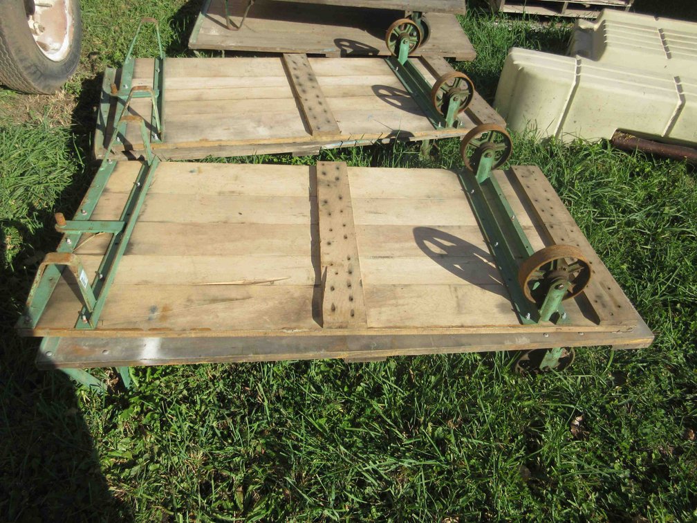 (2) 2-Wheel warehouse carts
