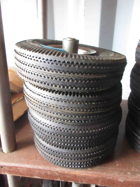 (4) New utility tires on rims