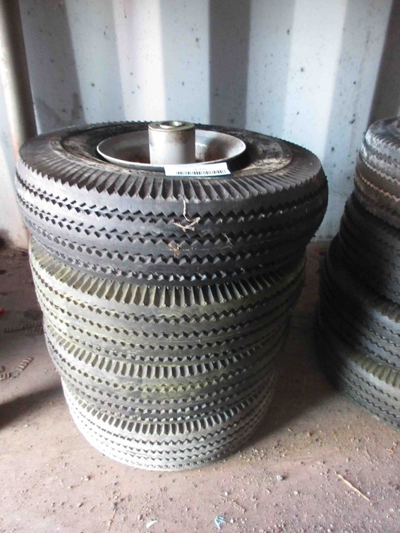 (4) New utility tires on rims