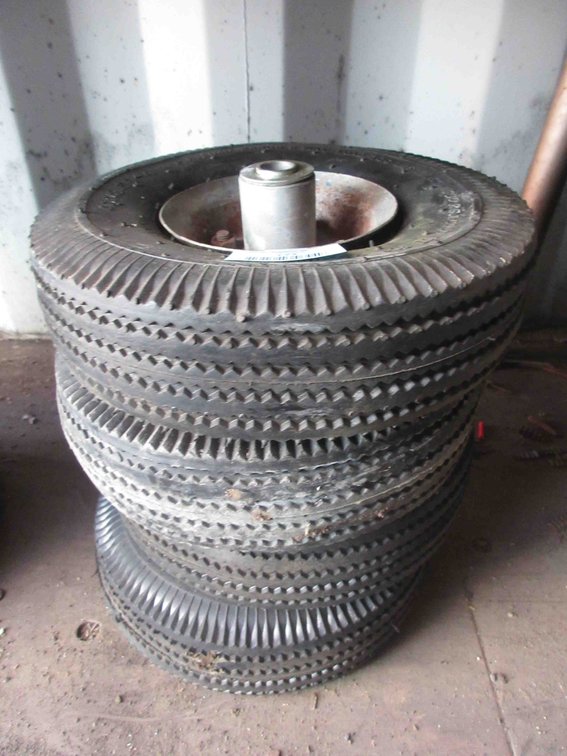 (4) New utility tires on rims