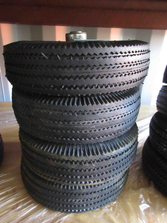 (4) New utility tires on rims