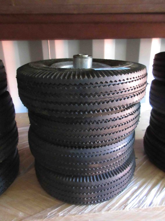 (4) New utility tires on rims