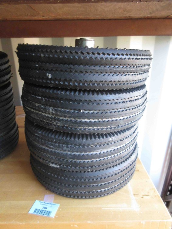 (4) New utility tires on rims