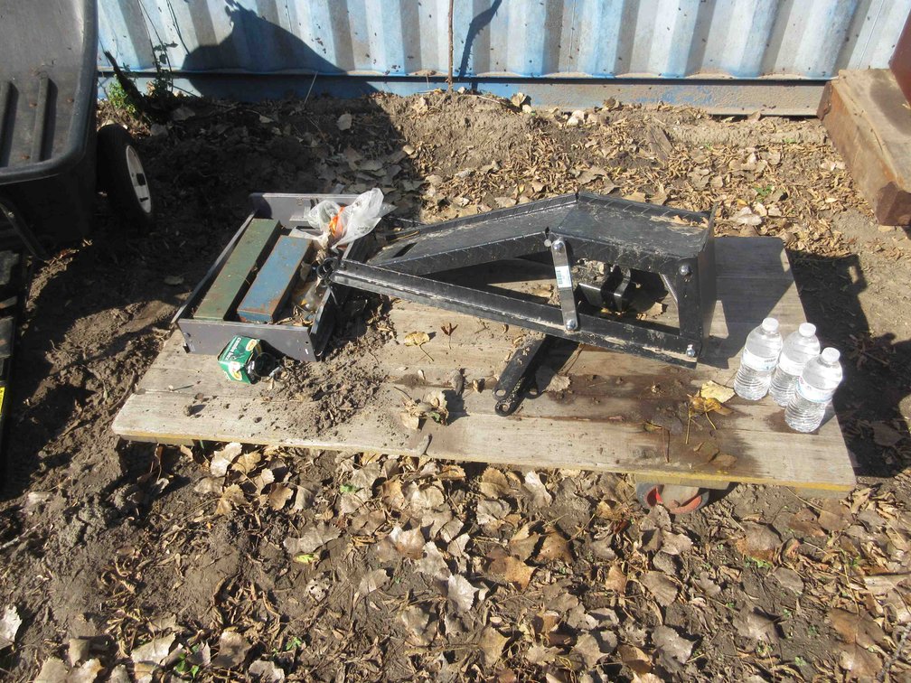 2-Wheel warehouse cart with contents