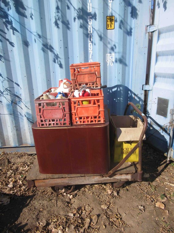 Nutting warehouse cart with contents