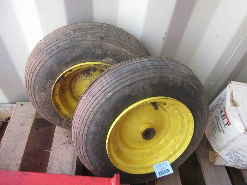 (2) Small tires on rims