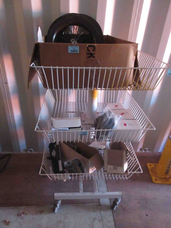 Rolling basket cart