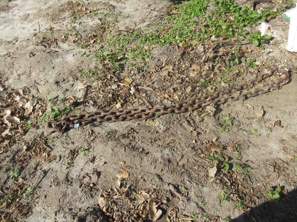 1/2" Steel chain with (1) oversized hook