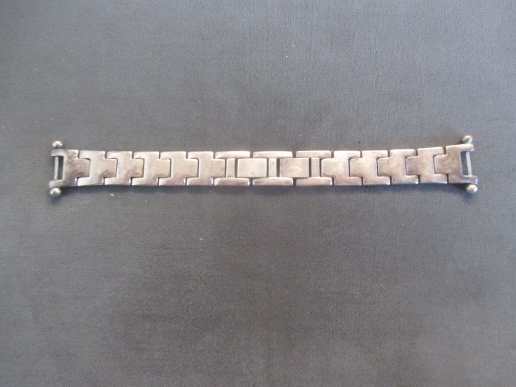 .925 Sterling silver bracelet-link watch band