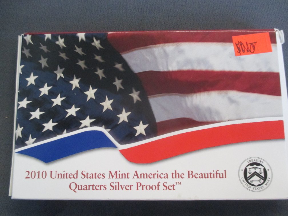 2010-D US Silver America the Beautiful silver quarter proof set