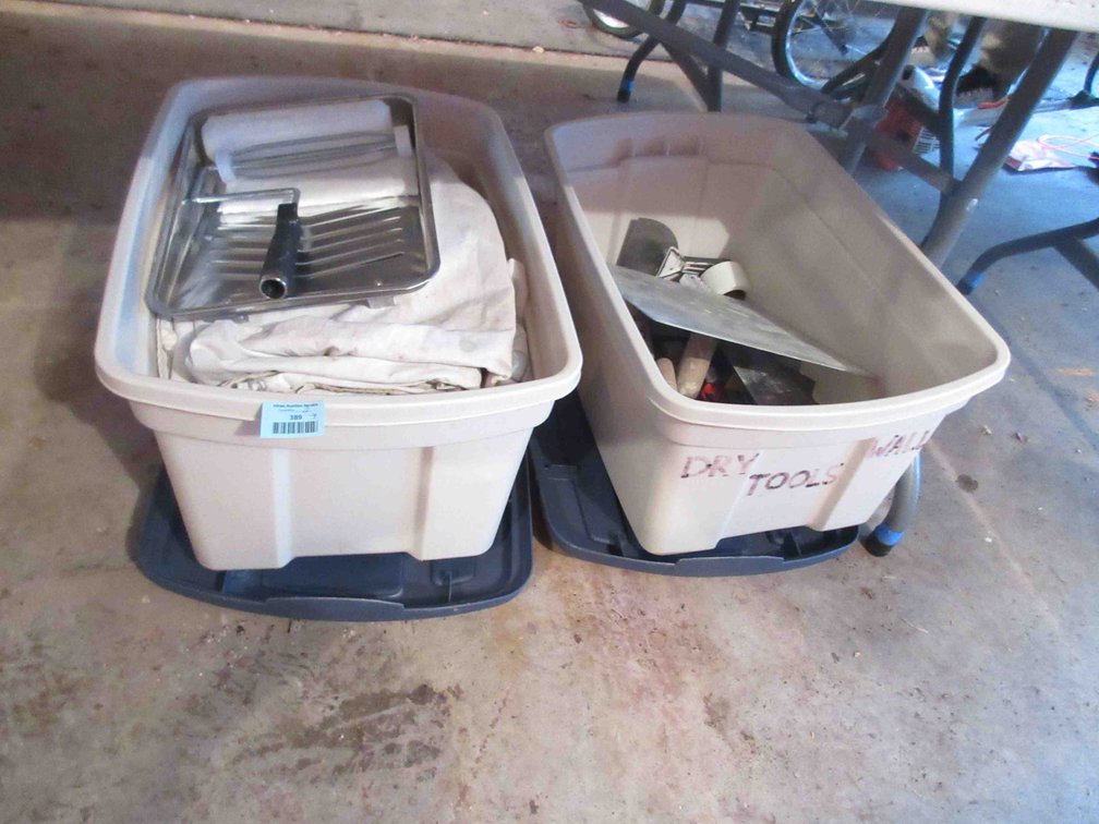(2) Totes with contents